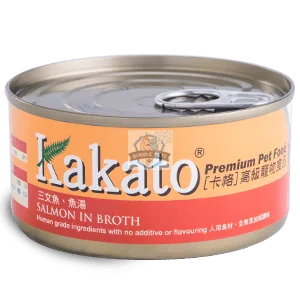 Kakato Salmon in Broth Canned Cat & Dog Food