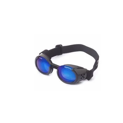 Doggles ILS Metallic Black/Blue Lens (XS)