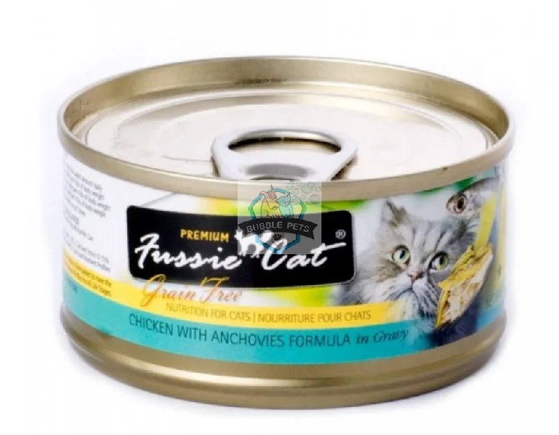 Fussie Cat Premium Grain Free Chicken with Anchovies Canned Cat Food