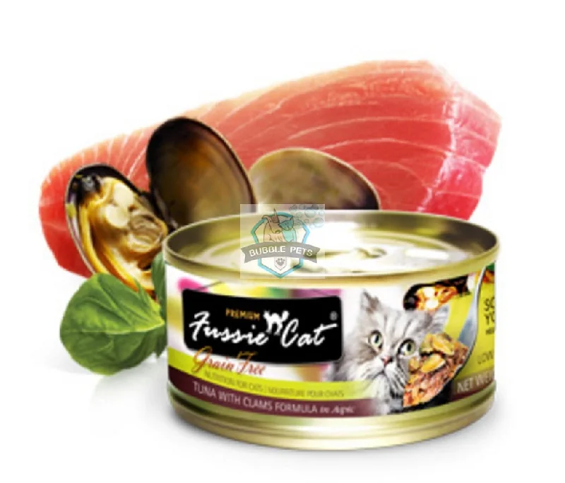 Fussie Cat Premium Tuna with Clam Canned Cat Food