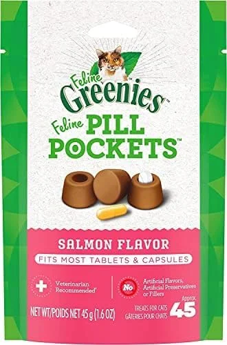 Greenies Pill Pockets Cat Salmon 1.6 oz