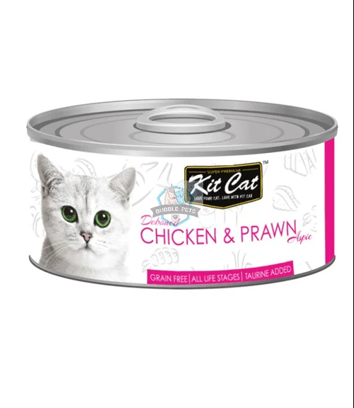 Kit Cat Deboned Chicken & Prawn Canned Cat Food Toppers