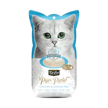 Kit Cat Pure Puree Chicken And Smoked Fish Cat Food