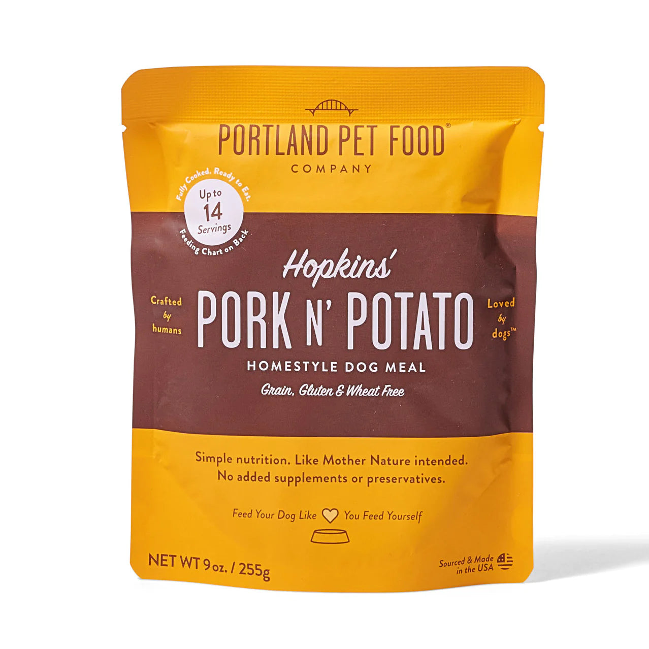 Portland Pet Food Hopkin's Pork N' Potato Wet Dog Food - 9-oz