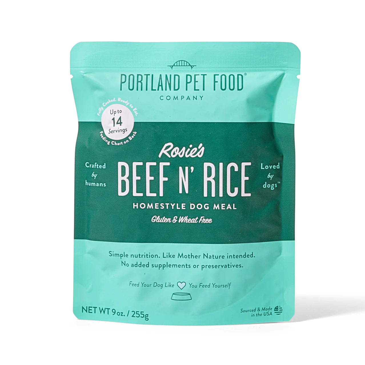 Portland Pet Food Rosie's Beef N' Rice Wet Dog Food - 9-oz