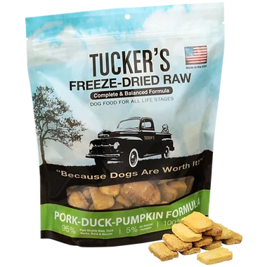 Tuckers Pork and Pumpkin Freeze-Dried Dog Food