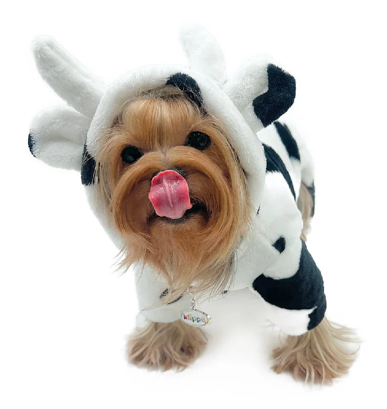 Ultra Plush Moo Cow Hooded Pajamas