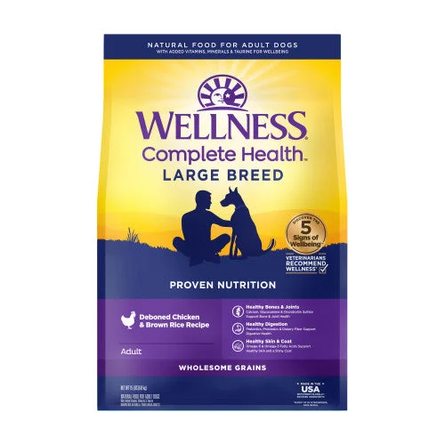 WELLNESS Complete Health Large Breed Chicken & Rice Dog Food