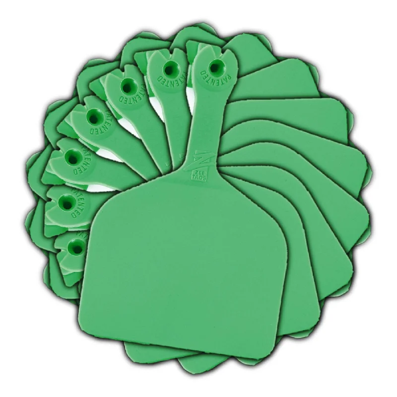 Z Tags feedlot blank - Green (50 pack)