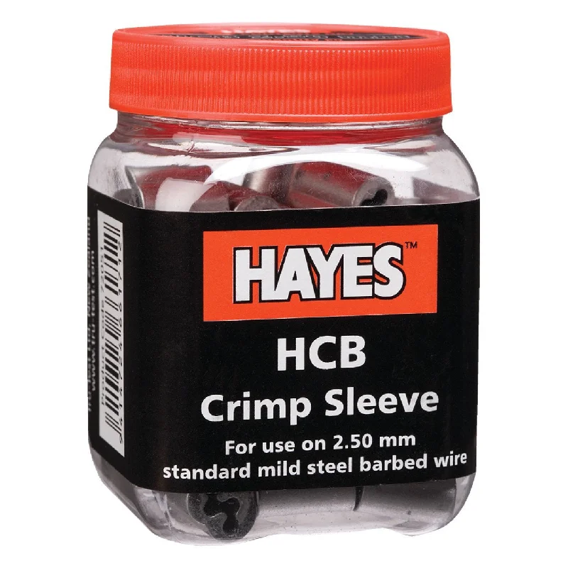 Hayes HCB crimp, barbed wire, 12 1/2 ga. (50 units)