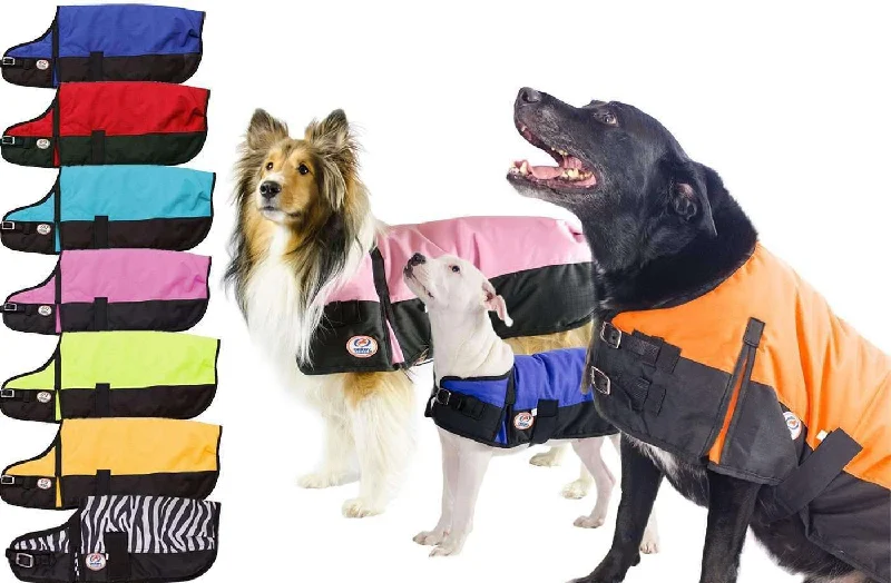 Derby Originals Two-Tone Horse-Tough 600D Waterproof Ripstop Nylon Winter Dog Coat 150g Polyfil with One Year Warranty