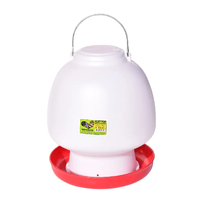 Tuff Stuff poultry flat top ball drinker - 3.1gal