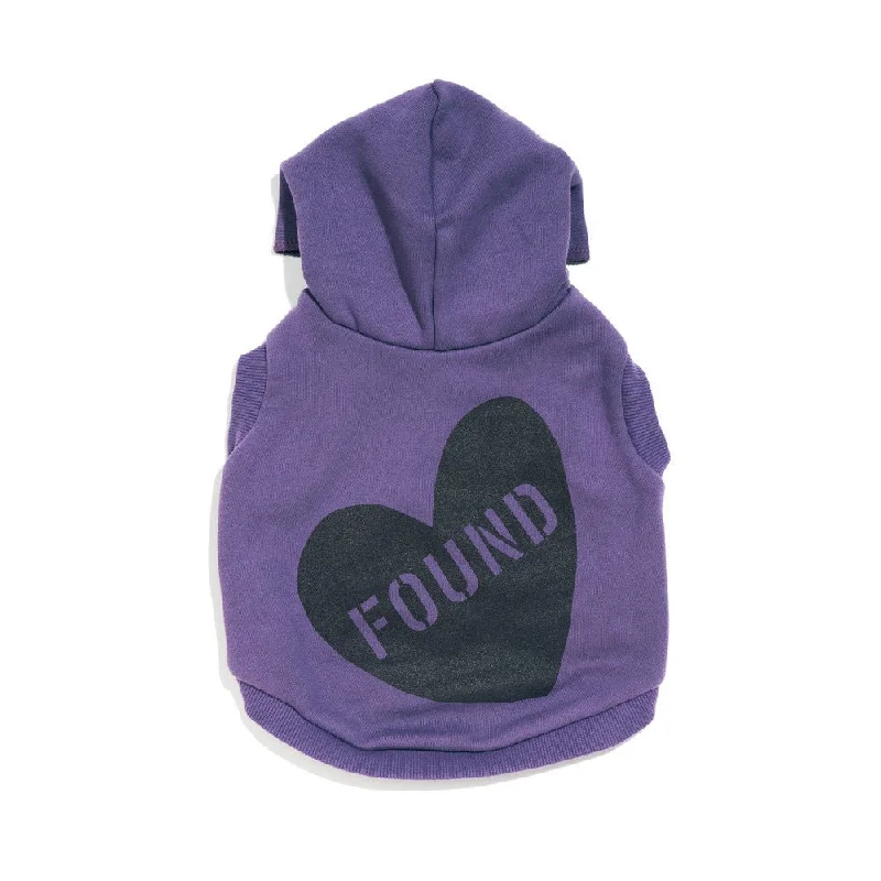 Big Full Heart Animal Hoodie, Purple + Plum