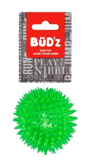 Bud'Z Rubber Dog Toy - Plain Spiked Ball