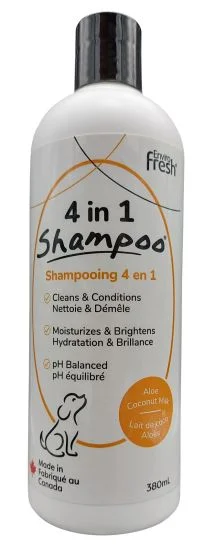 Enviro Fresh 4 In 1 Shampoo Coconut Milk & Aloe Dog 380ml