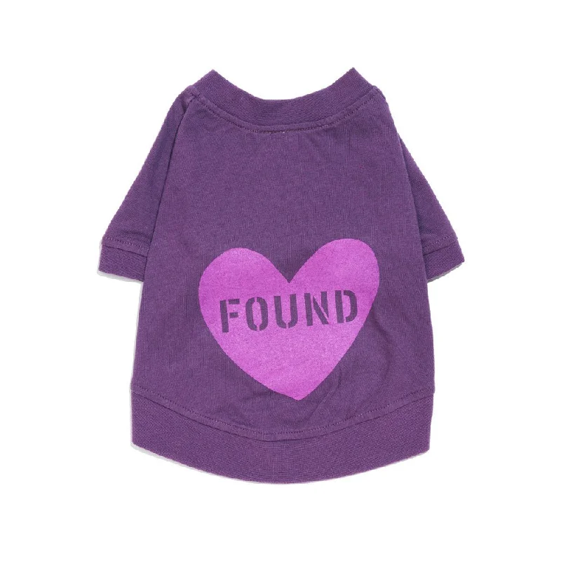 Found My Animal Big Full Heart Animal T-Shirt, Purple + Tulip