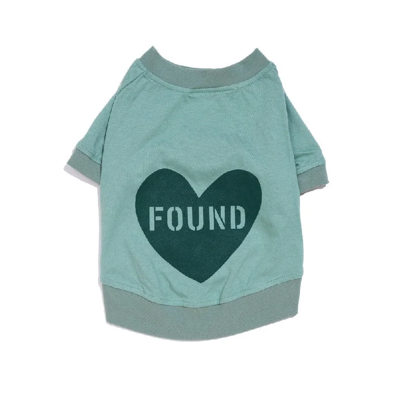 Found My Animal Big Full Heart Animal T-Shirt, Sage + Evergreen