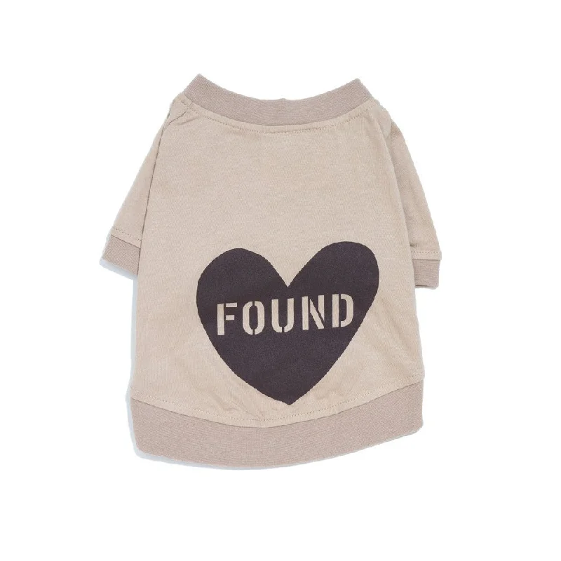 Found My Animal Big Full Heart Animal T-Shirt, Taupe + Chocolate