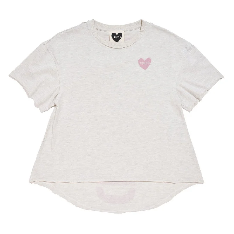 Found My Animal Big Full Heart T-Shirt, Heather + Mauve