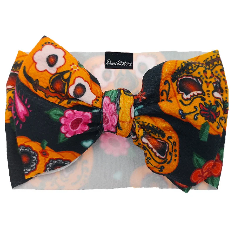 Frenchiestore Pet Head Bow | Day of the Dead