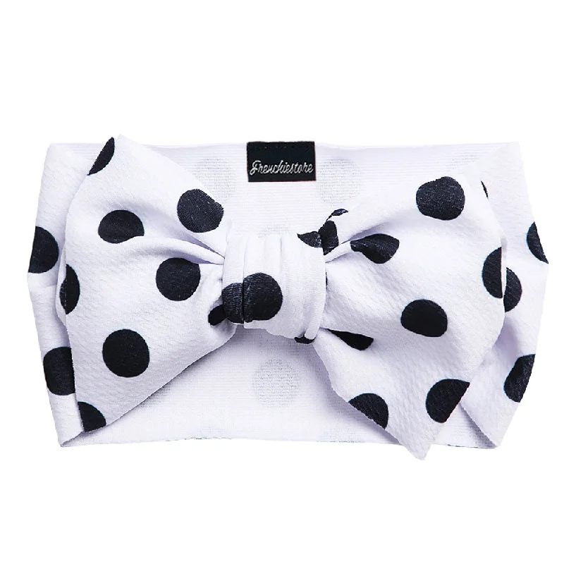 Frenchiestore Pet Head Bow | Large Polka Dots