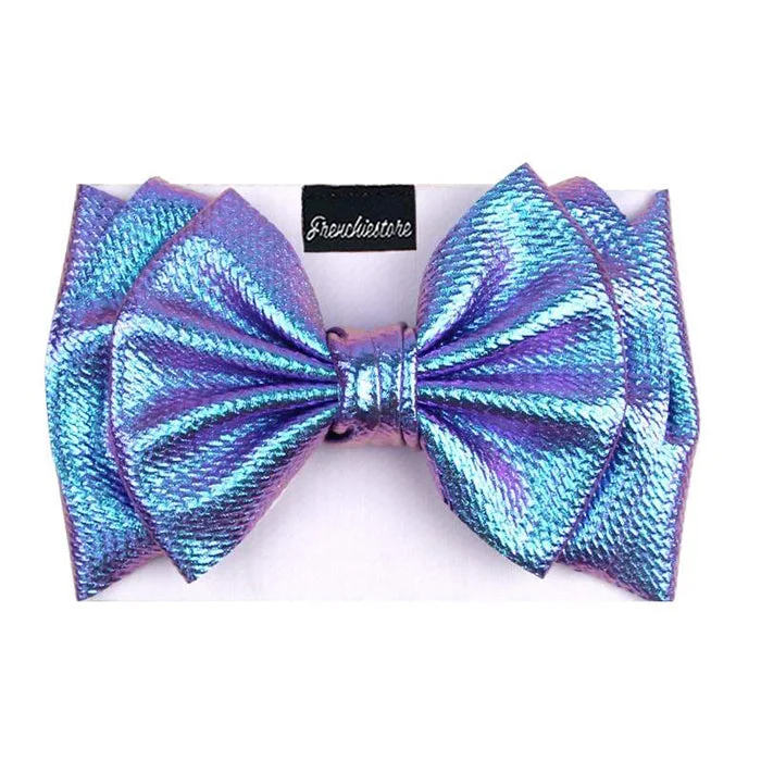 Frenchiestore Pet Head Bow | Metalic Unicorn