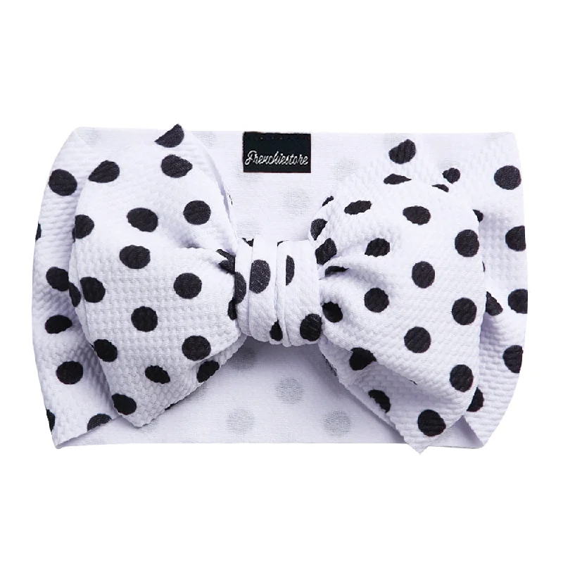 Frenchiestore Pet Head Bow | Small Polka Dots