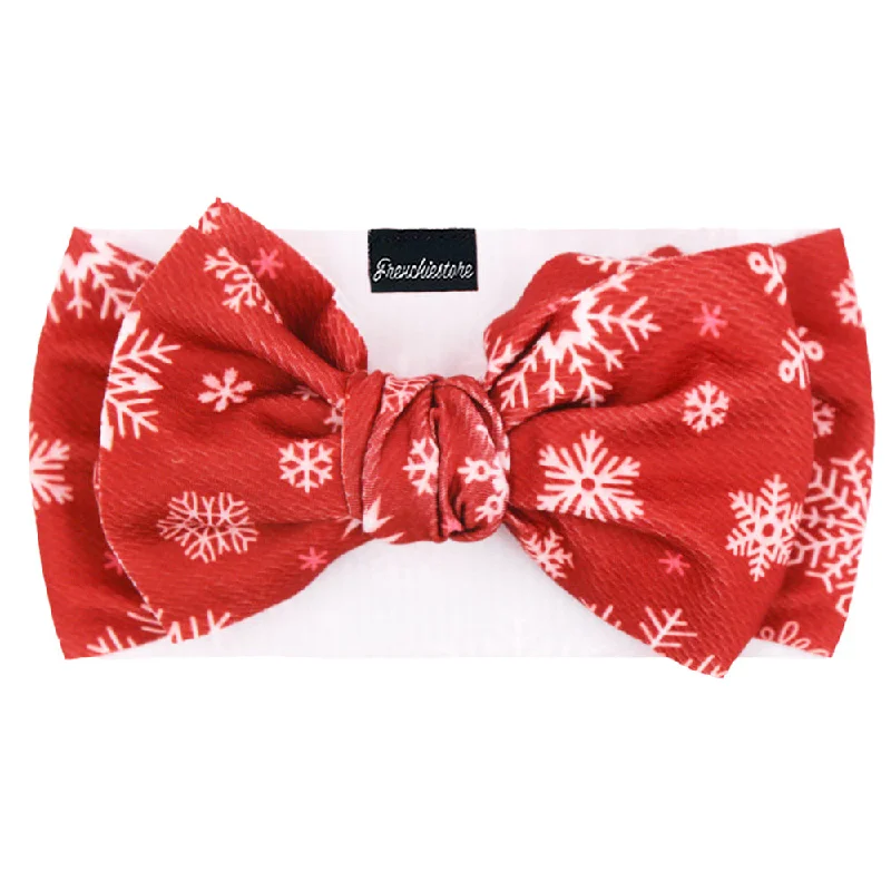 Frenchiestore Pet Head Bow | Snowflake