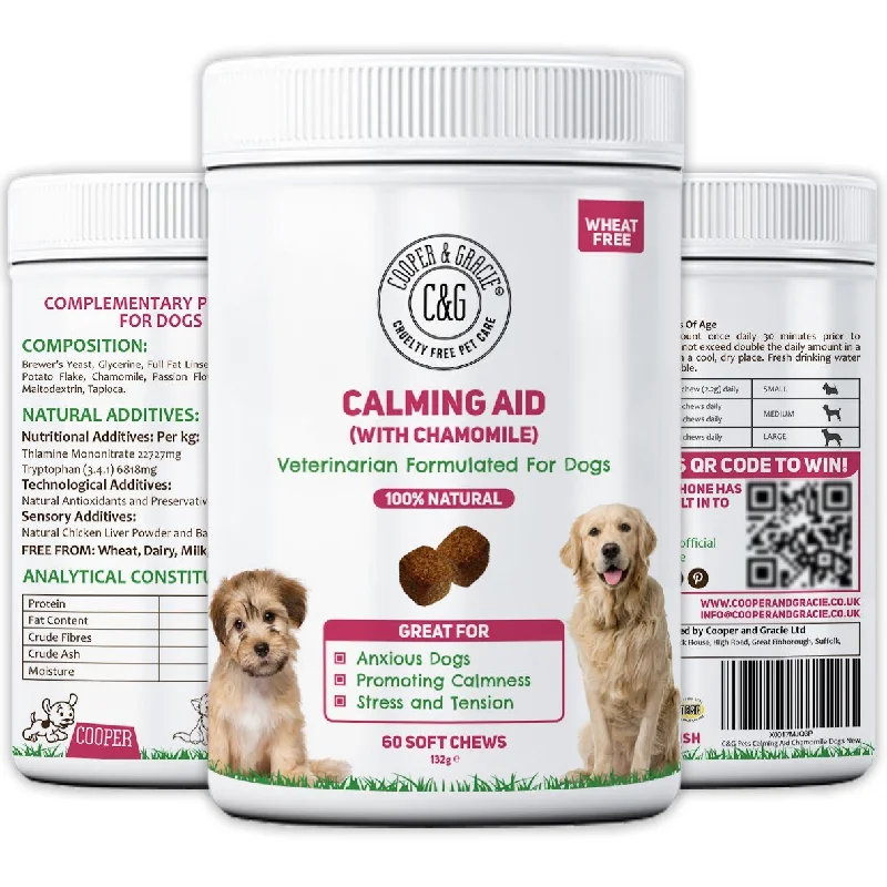 Calming Supplements for Dogs with Chamomile