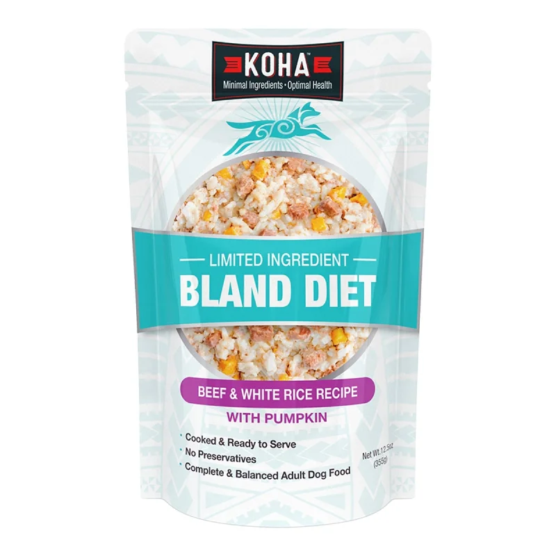 KOHA Limited Ingredient Bland Diet Beef & White Rice Recipe for Dogs 12.5oz. / case of 6