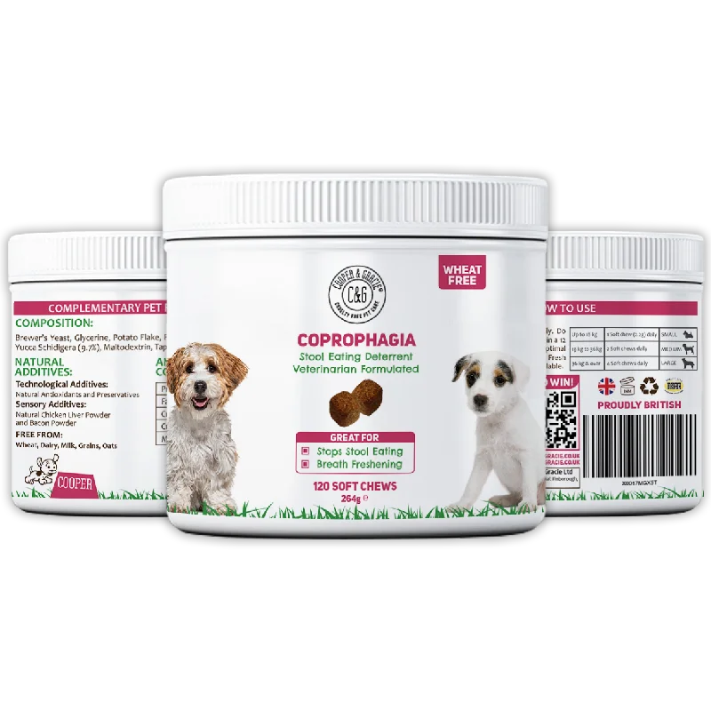 Natural Coprophagia Deterrent 120 Soft Chews