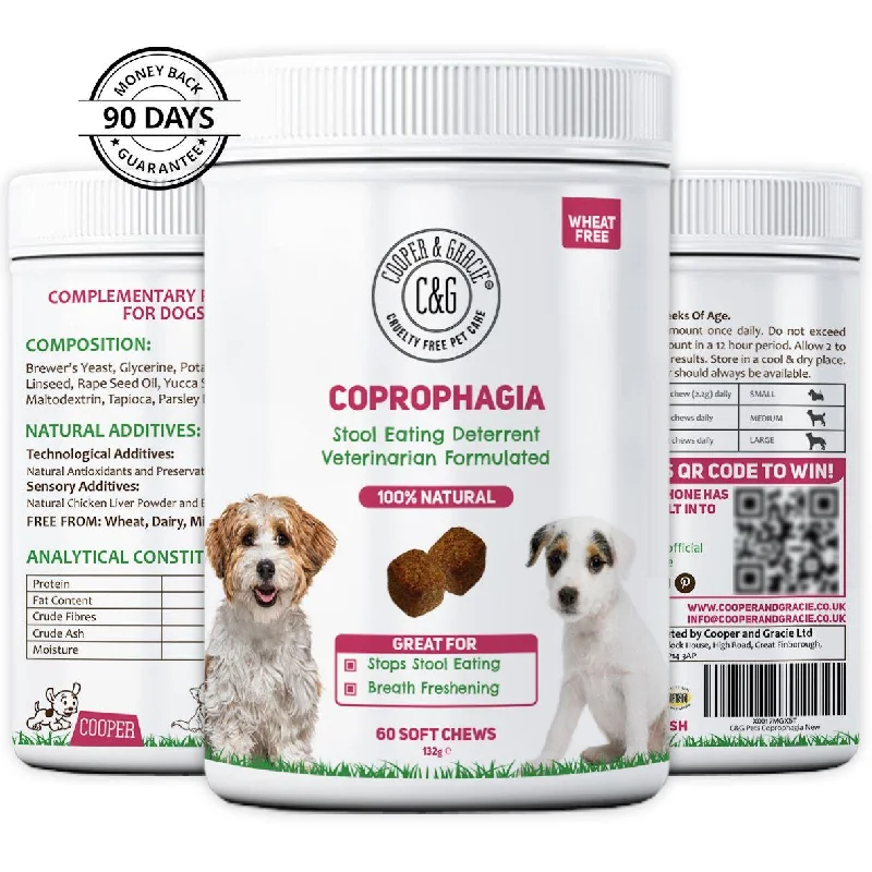 Natural Coprophagia Deterrent 60 Soft Chews