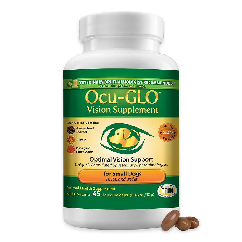 Ocu-GLO Canine Vision Liquid Gelcaps Supplement for Small Dogs