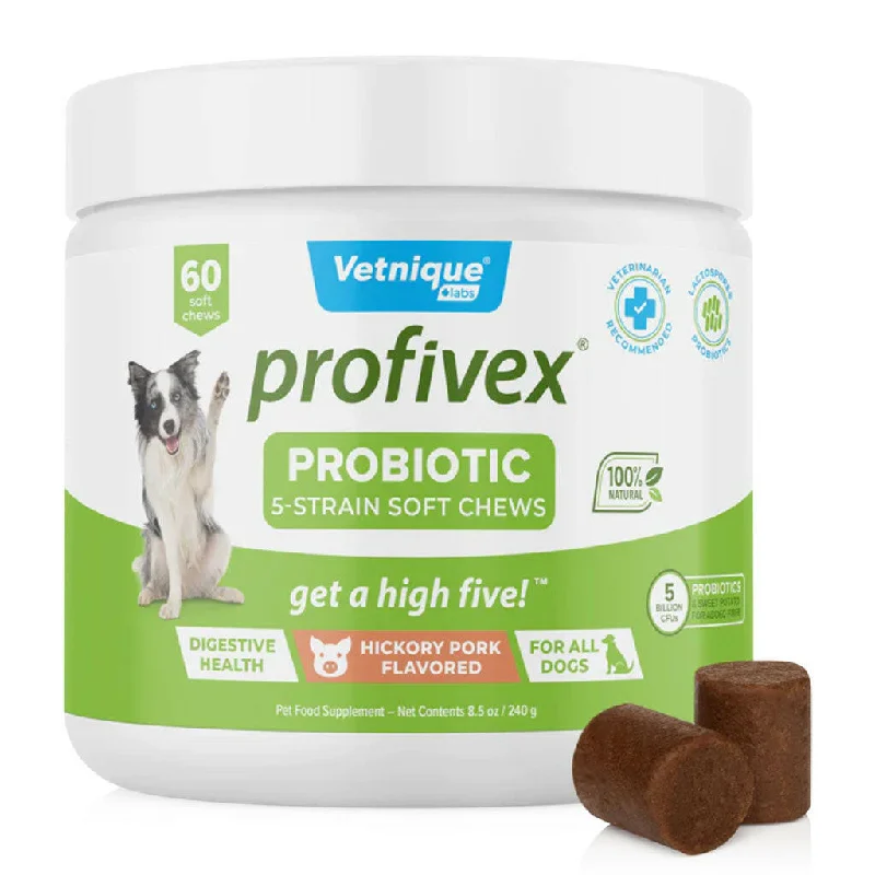 Profivex 5-Strain Probiotic Soft Chews For Dogs (30 Count)