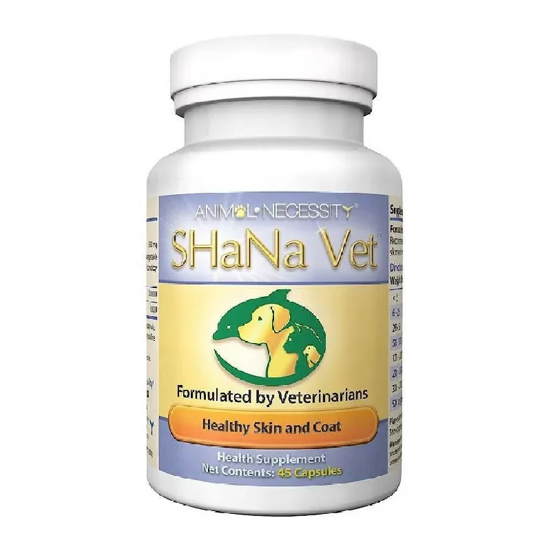 SHaNa Vet Healthy Skin and Seasonal Allergy Supplement for Dogs & Cats (45 Capsules)