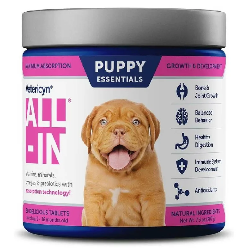 Vetericyn All-In Puppy Essentials Supplement for Dogs (90 ct)