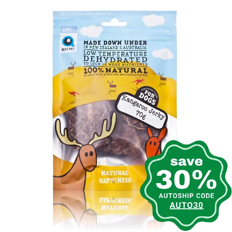 Alfa Pet - Game Series Dog Treats - Kangaroo Jerky - 70G