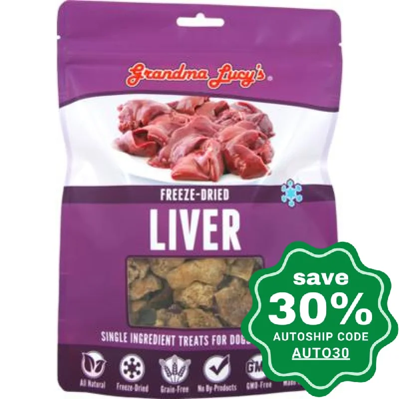 Grandma Lucy's - Freeze Dried Just Liver Dog / Cat Treats - 3OZ