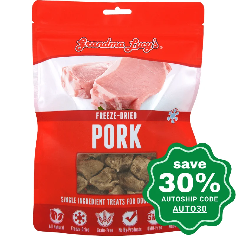 Grandma Lucy's - Freeze Dried Single Pork Dog / Cat Treats - 4OZ