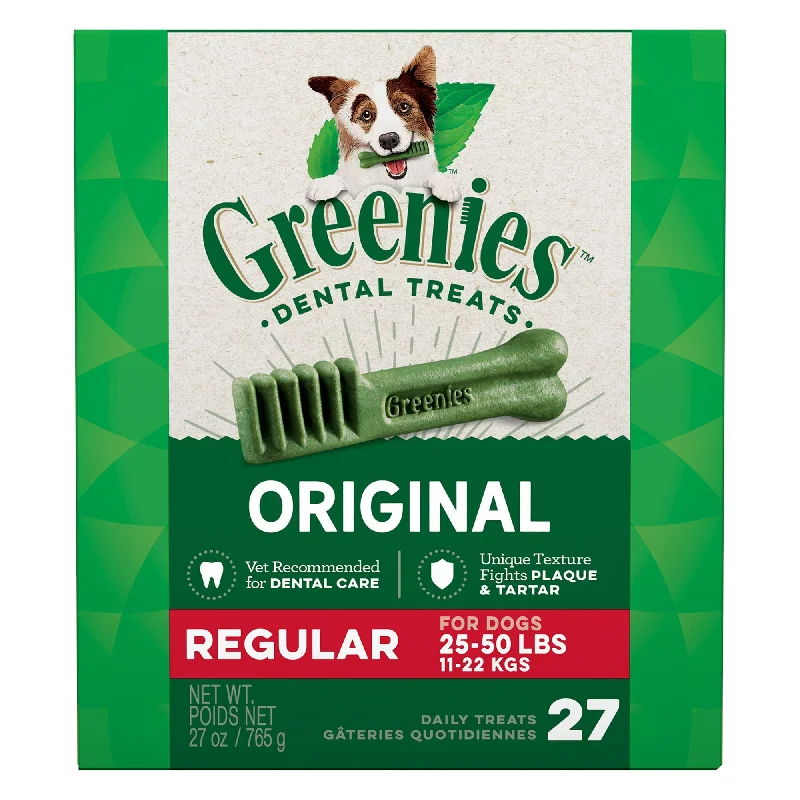 Greenies Regular Dental Dog Treats 27oz