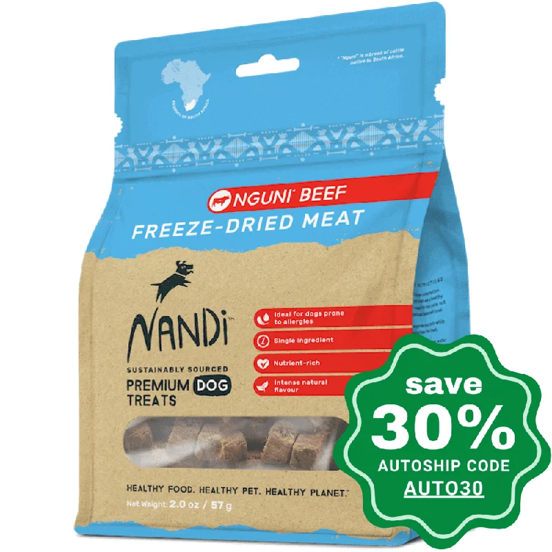 Nandi - Freeze-Dried Treats - Nguni Beef - 57G