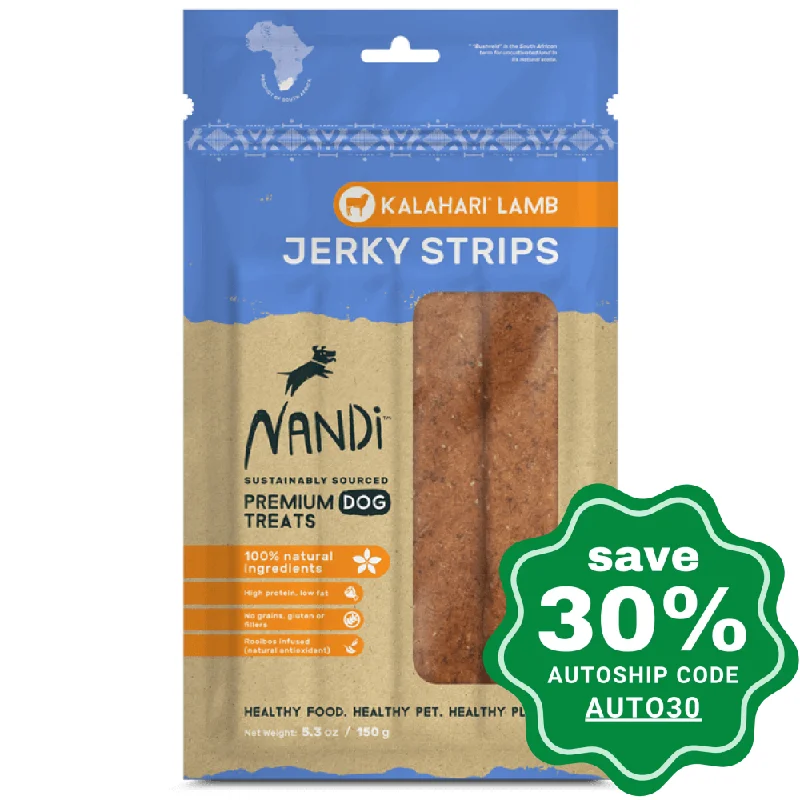 Nandi - Jerky Dog Treats - Kalahari Lamb - 150G