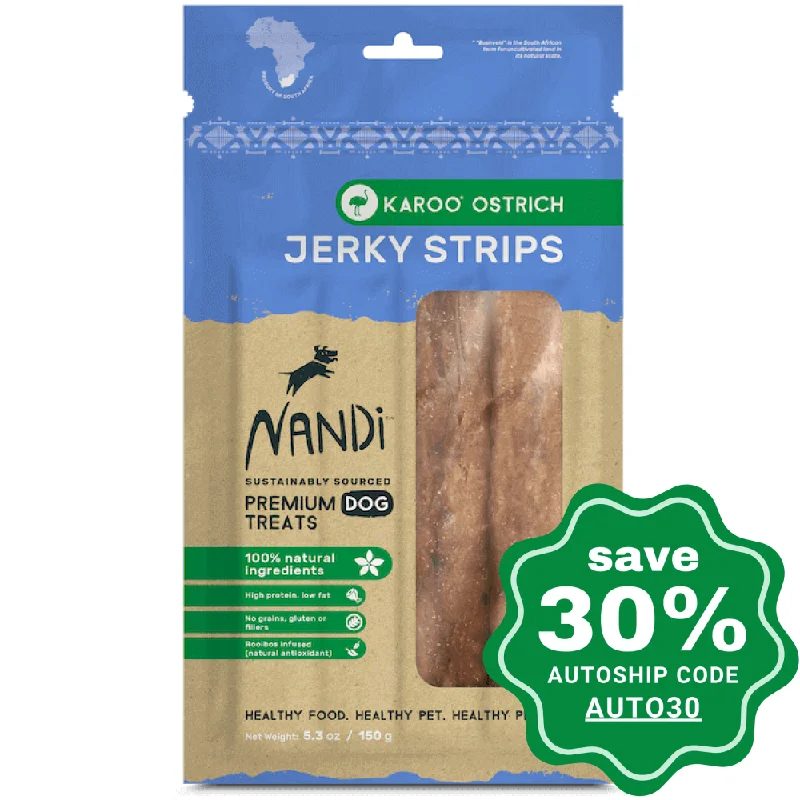 Nandi - Jerky Dog Treats - Karoo Ostrich - 150G