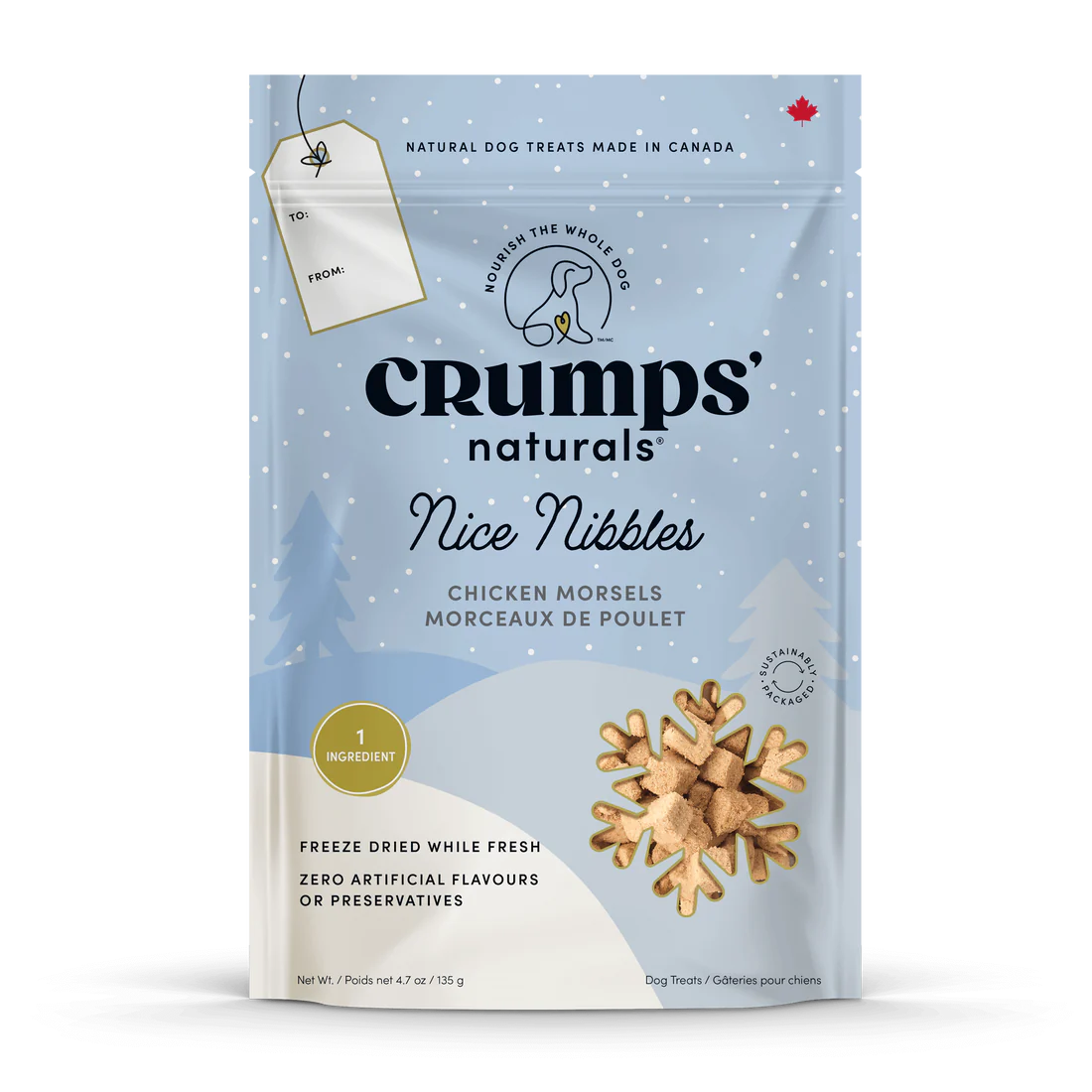 Crumps Naturals - Nice Nibbles Freeze Dried Chicken Morsels