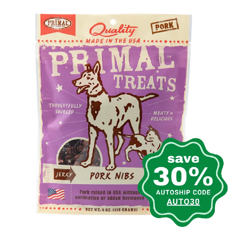 Primal - Treats - Jerky Pork Nibs - 4OZ