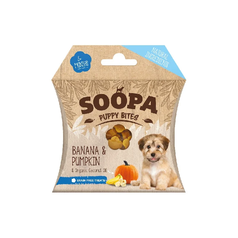 Soopa Puppy Banana & Pumpkin Healthy Bites Dog Treats