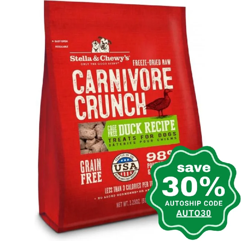 Stella & Chewy's - Freeze Dried Carnivore Crunch For Dogs - Duck - 3.25OZ