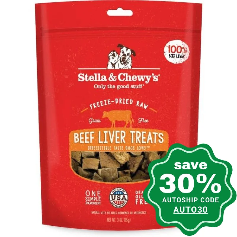 Stella & Chewy's - Freeze Dried Raw Organ Treats For Dogs - Beef Liver - 3OZ