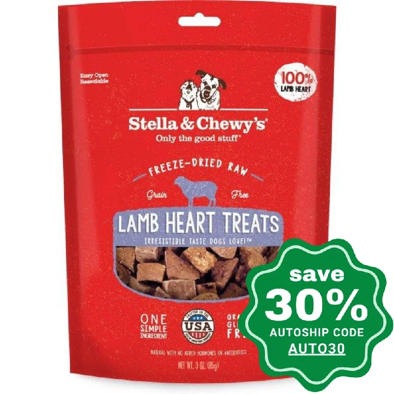 Stella & Chewy's - Freeze Dried Raw Organ Treats For Dogs - Lamb Heart - 3OZ