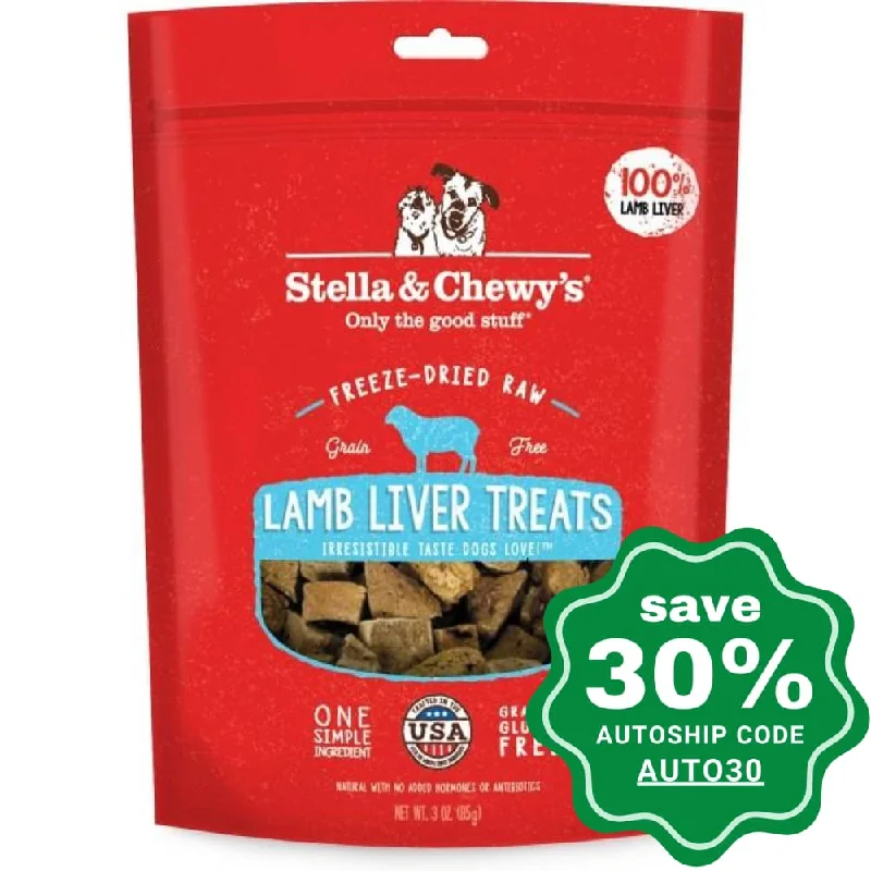 Stella & Chewy's - Freeze Dried Raw Organ Treats For Dogs - Lamb Liver - 3OZ